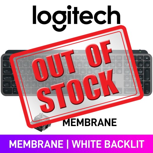 Logitech MX KEYS S White Backlit Keyboard, Graphite — Membrane
