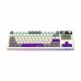 Lorgar KBP70TKLW RGB Wireless 80% TKL Mechanical Gaming Keyboard with Display & Hot-Swappable Switches, Beige — Lorgar Toxic Purple