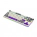 Lorgar KBP70TKLW RGB Wireless 80% TKL Mechanical Gaming Keyboard with Display & Hot-Swappable Switches, Beige — Lorgar Toxic Purple