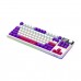 Lorgar KBP70TKLW RGB Wireless 80% TKL Mechanical Gaming Keyboard with Display & Hot-Swappable Switches, White — Lorgar Toxic Purple