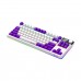 Lorgar KBP70TKLW RGB Wireless 80% TKL Mechanical Gaming Keyboard with Display & Hot-Swappable Switches, White — Lorgar Toxic Purple