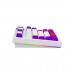 Lorgar KBP70TKLW RGB Wireless 80% TKL Mechanical Gaming Keyboard with Display & Hot-Swappable Switches, White — Lorgar Toxic Purple