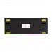 Lorgar KBP70TKLW RGB Wireless 80% TKL Mechanical Gaming Keyboard with Display & Hot-Swappable Switches, Yellow — Lorgar Toxic Purple