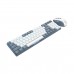 Redragon BS8772 Wireless Backlit Low Profile 75% Tenkeyless TKL Mechanical Keyboard & Mouse Combo — Grey & White Redragon BS8772 Wireless Backlit Low Profile 75% Tenkeyless TKL Mechanical Keyboard & Mouse Combo — Grey & White