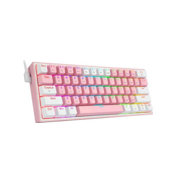 Redragon FIZZ PRO K616 RGB 60% Mechanical Gaming Keyboard, Pink