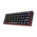 Redragon FIZZ PRO K616 RGB 60% TKL Mechanical Gaming Keyboard, Black/Red — Redragon Red Redragon FIZZ PRO K616 RGB 60% TKL Mechanical Gaming Keyboard, Black/Red — Redragon Red
