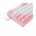 Redragon FIZZ RAINBOW K617 60% Mechanical Gaming Keyboard, White/Pink — Redragon Blue Switches