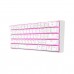 Redragon DRAGONBORN K630W 60% Mechanical Gaming Keyboard, White, Pink LEDs — Redragon Brown Switches