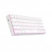 Redragon DRAGONBORN K630W 60% Mechanical Gaming Keyboard, White, Pink LEDs — Redragon Brown Switches