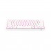 Redragon DRAGONBORN K630W 60% Mechanical Gaming Keyboard, White, Pink LEDs — Redragon Brown Switches