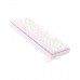 Redragon DRAGONBORN K630W 60% Mechanical Gaming Keyboard, White, Pink LEDs — Redragon Brown Switches
