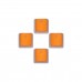 Royal Kludge PBT Double-Shot Keycap Kit, 108 Keys — Orange