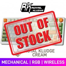 Royal Kludge M75 Knob RGB Mechanical 75% TKL Wireless Gaming Keyboard with Hot-Swappable Switches & OLED Display, Slate Cyan — Royal Kludge Cream Royal Kludge M75 Knob RGB Mechanical 75% TKL Wireless Gaming Keyboard with Hot-Swappable Switches & OLED Display, Slate Cyan — Royal Kludge Cream
