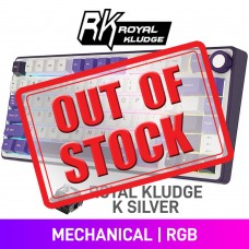 Royal Kludge R75 QMK/VIA Knob RGB Mechanical 75% TKL Gaming Keyboard with Hot-Swappable Switches, Blueberry Mousse — Royal Kludge K Silver Royal Kludge R75 QMK/VIA Knob RGB Mechanical 75% TKL Gaming Keyboard with Hot-Swappable Switches, Blueberry Mousse — Royal Kludge K Silver