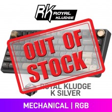 Royal Kludge R75 QMK/VIA Knob RGB Mechanical 75% TKL Gaming Keyboard with Hot-Swappable Switches, Phantom — Royal Kludge K Silver Royal Kludge R75 QMK/VIA Knob RGB Mechanical 75% TKL Gaming Keyboard with Hot-Swappable Switches, Phantom — Royal Kludge K Silver