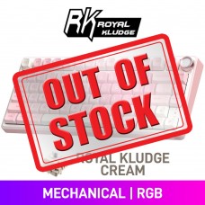 Royal Kludge R75 QMK/VIA Knob RGB Mechanical 75% TKL Gaming Keyboard with Hot-Swappable Switches, Pink Melody — Royal Kludge Cream Royal Kludge R75 QMK/VIA Knob RGB Mechanical 75% TKL Gaming Keyboard with Hot-Swappable Switches, Pink Melody — Royal Kludge Cream