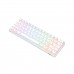 Royal Kludge RK61 RGB Wireless 60% Mechanical Gaming Keyboard, Bluetooth / 2.4 GHz / USB Type-C, White — RK Blue