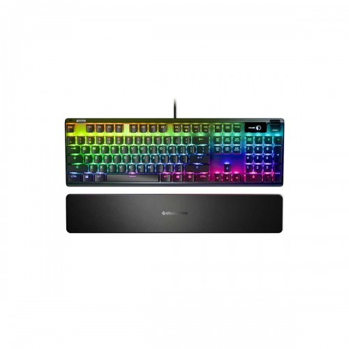 SteelSeries Apex 7 RGB Mechanical Gaming Keyboard with OLED Display — SteelSeries QX2 Red