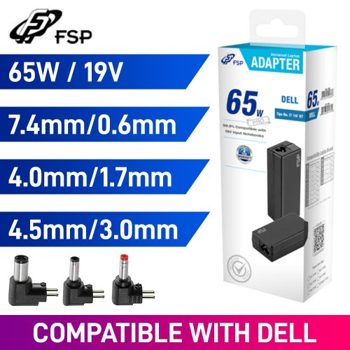 FSP PRO 65w Dell Universal Laptop Charger / Power Adapter