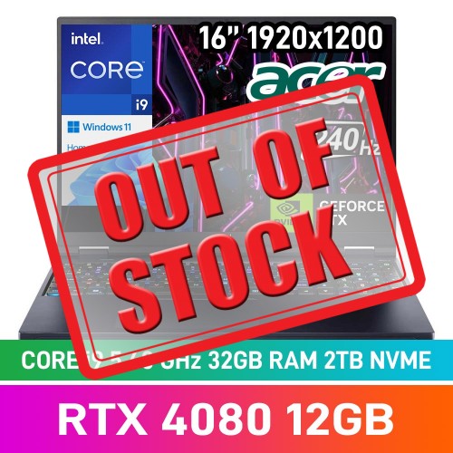 Acer PREDATOR HELIOS 16 PH16-71-914H Laptop — Core i9-13900HX / 16" WQXGA 240Hz Mini LED G-SYNC IPS / 32GB DDR5 RAM / GeForce RTX 4080 12GB / 2TB Gen4 NVMe / Windows 11 Home / Steel Grey Acer PREDATOR HELIOS 16 PH16-71-914H Laptop — Core i9-13900HX / 16" WQXGA 240Hz Mini LED G-SYNC IPS / 32GB DDR5 RAM / GeForce RTX 4080 12GB / 2TB Gen4 NVMe / Windows 11 Home / Steel Grey