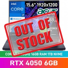 Acer PREDATOR HELIOS NEO 16 PHN16-72-7036 Laptop — Core i7-14650HX / 16" WUXGA 165Hz G-SYNC IPS / 16GB DDR5 RAM / GeForce RTX 4050 6GB / 1TB Gen4 NVMe / Windows 11 Home / Black