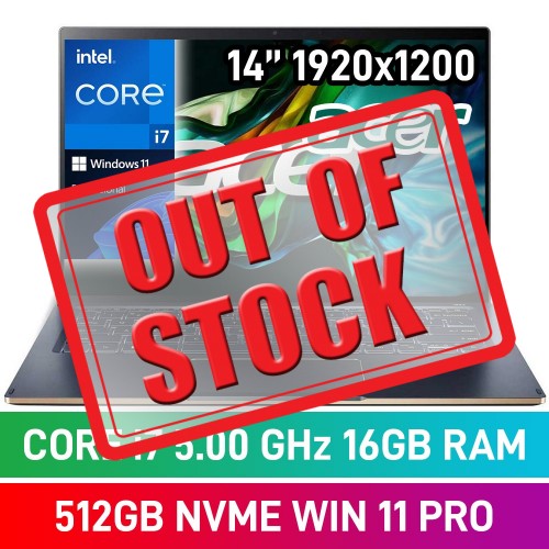 Acer SWIFT 14 SF14-71T-74EK Laptop — Core i7-13700H / 14" WUXGA IPS Touchscreen / 16GB DDR5 RAM / 512GB Gen4 NVMe / Windows 11 Pro / Mist Green