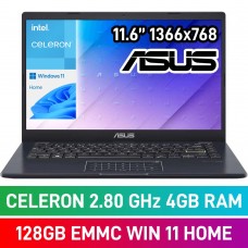 Asus VivoBook E410 E410MA-C4128BL0T 11.6" Laptop - Celeron N4020 / 4GB DDR4 / 128GB eMMC / Peacock Blue