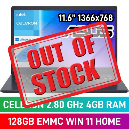 Asus VivoBook E410 E410MA-C4128BL0T 11.6" Laptop - Celeron N4020 / 4GB DDR4 / 128GB eMMC / Peacock Blue