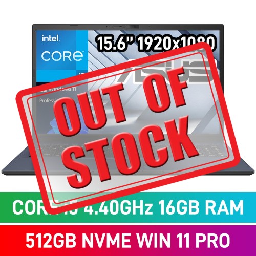 ASUS ExpertBook B1 B1502CBA-I516512B0X Laptop — Core i5-1235U / 15.6" FHD / 16GB DDR4 RAM / 512GB Gen4 NVMe SSD / Windows 11 Pro / Star Black