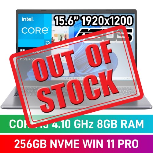 ASUS P1511 P1511CEA-I382G0X Laptop — Core i3-1115G4 / 15.6" FHD / 8GB DDR4 RAM / 256GB NVMe SSD / Windows 11 Pro / Slate Grey