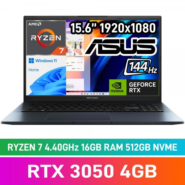 ASUS VivoBook Pro 15 M6500QC-716512BL1W Laptop — Ryzen 7 5800H