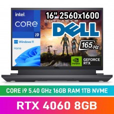 Dell G16 7630 GALIO16_RPLH_2401_017_HOM Laptop — Core i9-13900HX / 16" WQXGA 165Hz / 16GB DDR5 RAM / GeForce RTX 4060 8GB / 1TB Gen4 NVMe SSD / Windows 11 Home / Metallic Nightshade Notebook