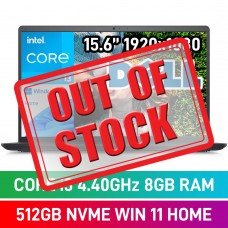 Dell Inspiron 15 3520 IS3520-I31215U-8512 Laptop — Core i3-1215U / 15.6" FHD / 8GB DDR4 RAM / 512GB NVMe SSD / Windows 11 Home / Carbon Black