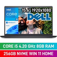 Dell Inspiron 15 3520 N3520-I51135G7-8256H-2009 Laptop — Core i5-1135G7 / 15.6" FHD / 8GB DDR4 RAM / 256GB NVMe SSD / Windows 11 Home / Carbon Black