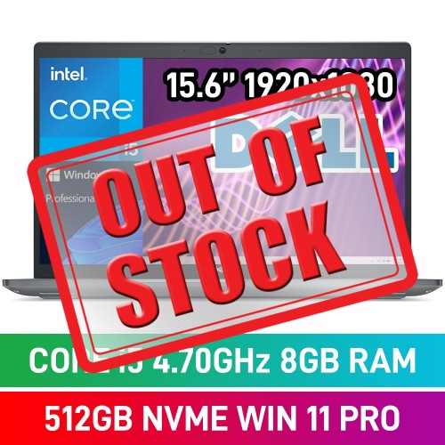 Dell Latitude 5540 N010L554015EMEA-512GB Laptop — Core i5-1345U / 15.6" FHD / 8GB DDR4 RAM / 512GB Gen4 NVMe SSD / Windows 11 Pro / Titan Grey