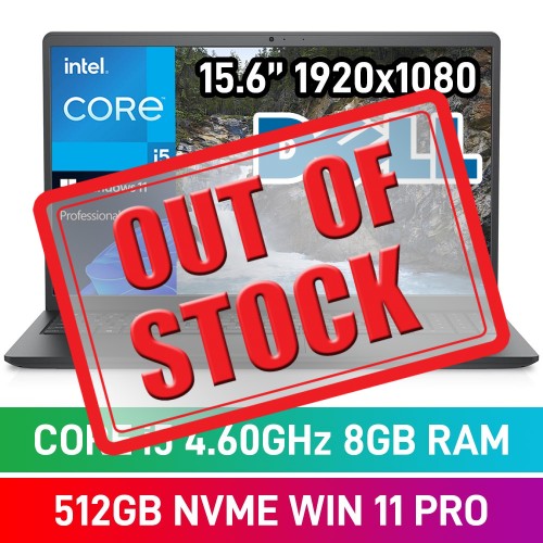 Dell Vostro 15 3530 N3409PVNB3530EMEA01 Laptop — Intel Core i5-1334U / 15.6" FHD / 8GB DDR4 RAM / 512GB NVMe SSD / Windows 11 Pro / Carbon Black
