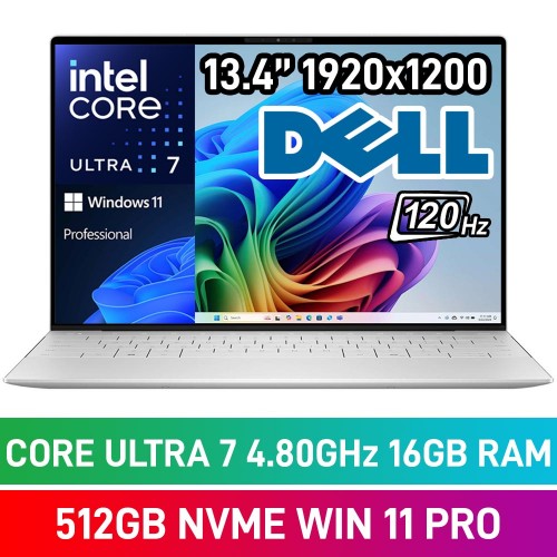 Dell XPS 13 9350 XPS139350-7256V-16512P Laptop — Core Ultra 7 256V / 13.4" WUXGA 120Hz / 16GB DDR5 RAM / 512GB Gen4 NVMe SSD / Windows 11 Pro / Platinum Dell XPS 13 9350 XPS139350-7256V-16512P Laptop — Core Ultra 7 256V / 13.4" WUXGA 120Hz / 16GB DDR5 RAM / 512GB Gen4 NVMe SSD / Windows 11 Pro / Platinum