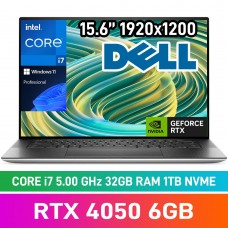 Dell XPS 15 9530 XPS15-I713700H-321TBP Laptop — Core i7-13700H / 15.6" WUXGA / 32GB DDR5 RAM / GeForce RTX 4050 6GB / 1TB Gen4 NVMe SSD / Windows 11 Pro / Platinum Silver