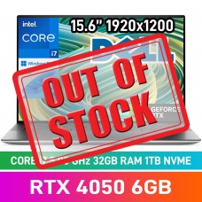 Dell XPS 15 9530 XPS15-I713700H-321TBSL Laptop — Core i7-13700H / 15.6" WUXGA / 32GB DDR5 RAM / GeForce RTX 4050 6GB / 1TB Gen4 NVMe SSD / Windows 11 Home / Platinum Silver