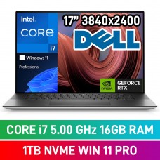 Dell XPS 17 9730 STRADALE_RPL_2401_1000 Laptop — Core i7-13700H / 17" 4K+ IPS Touchscreen / 16GB DDR5 RAM / GeForce RTX 4050 6GB / 1TB Gen4 NVMe SSD / Windows 11 Pro / Platinum Silver