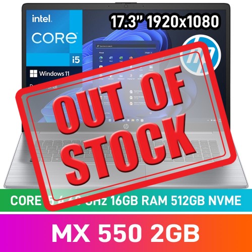 HP 470 G10 85D13EA Laptop — Core i5-1355U / 17.3" FHD / 16GB DDR4 / GeForce MX550 2GB / 512GB NVMe SSD / Windows 11 Pro / Asteroid Silver HP 470 G10 85D13EA Laptop — Core i5-1355U / 17.3" FHD / 16GB DDR4 / GeForce MX550 2GB / 512GB NVMe SSD / Windows 11 Pro / Asteroid Silver