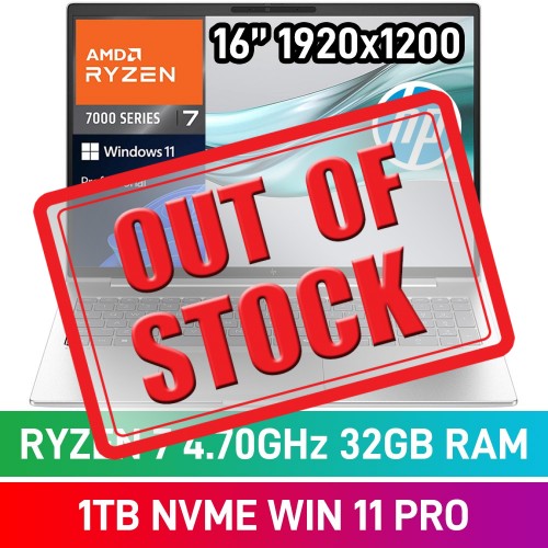HP EliteBook 665 G11 A38H9ET Laptop — Ryzen 7 7735U / 16" WUXGA / 32GB DDR5 / 1TB Gen4 NVMe SSD / Windows 11 Pro / Pike Silver