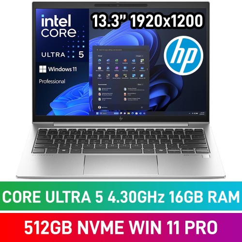HP EliteBook 830 G11 9G0Z6ET Laptop — Core Ultra 5 125U / 13.3" WUXGA / 16GB DDR5 / 512GB Gen4 NVMe SSD / Windows 11 Pro / Pike Silver HP EliteBook 830 G11 9G0Z6ET Laptop — Core Ultra 5 125U / 13.3" WUXGA / 16GB DDR5 / 512GB Gen4 NVMe SSD / Windows 11 Pro / Pike Silver