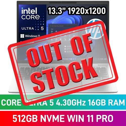 HP EliteBook 830 G11 9G0Z6ET Laptop — Core Ultra 5 125U / 13.3" WUXGA / 16GB DDR5 / 512GB Gen4 NVMe SSD / Windows 11 Pro / Pike Silver