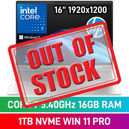 HP ProBook 4 G1iR 16 C38L6AT Laptop — Intel Core 7 150U / 16" WUXGA / 16GB DDR5 / 1TB Gen4 NVMe SSD / Windows 11 Pro / Pike Silver HP ProBook 4 G1iR 16 C38L6AT Laptop — Intel Core 7 150U / 16" WUXGA / 16GB DDR5 / 1TB Gen4 NVMe SSD / Windows 11 Pro / Pike Silver