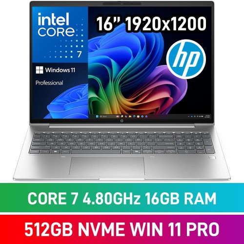 HP ProBook 4 G2i 16 DS5L6ET Laptop — Intel Core 7 350 / 16" WUXGA / 16GB DDR5 / 512GB NVMe SSD / Windows 11 Pro / Pike Silver HP ProBook 4 G2i 16 DS5L6ET Laptop — Intel Core 7 350 / 16" WUXGA / 16GB DDR5 / 512GB NVMe SSD / Windows 11 Pro / Pike Silver