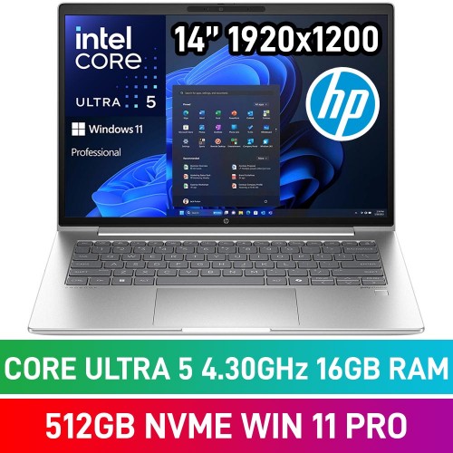 HP ProBook 440 G11 AD1N1ET Laptop — Core Ultra 5 125U / 14" WUXGA / 16GB DDR5 / 512GB Gen4 NVMe SSD / Windows 11 Pro / Pike Silver HP ProBook 440 G11 AD1N1ET Laptop — Core Ultra 5 125U / 14" WUXGA / 16GB DDR5 / 512GB Gen4 NVMe SSD / Windows 11 Pro / Pike Silver