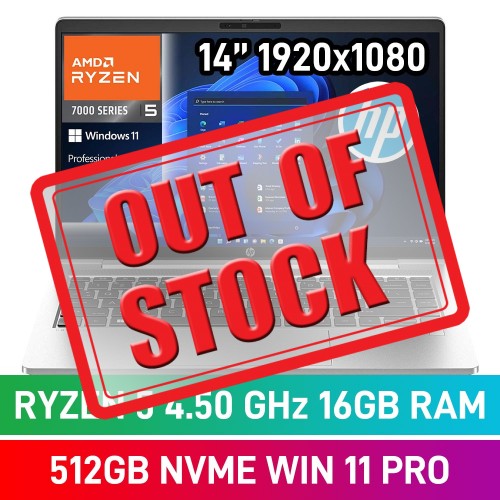 HP ProBook 445 G10 85D24EA Laptop — Ryzen 5 7530U / 14" FHD / 16GB DDR4 / 512GB Gen4 NVMe SSD / Windows 11 Pro / Pike Silver