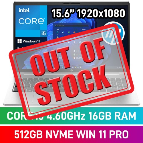 HP ProBook 450 G10 B39PJAT Laptop — Core i5-1334U / 15.6" FHD / 16GB DDR4 / 512GB NVMe SSD / Windows 11 Pro / Pike Silver