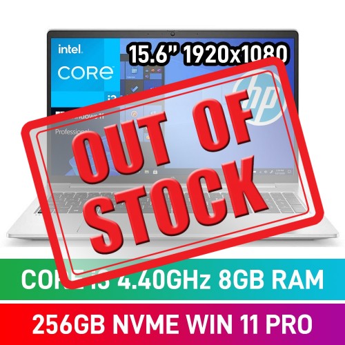 HP ProBook 450 G9 8A5B2EA Laptop — Core i3-1215U / 15.6" FHD / 8GB DDR4 / 256GB NVMe SSD / Windows 11 Pro / Pike Silver